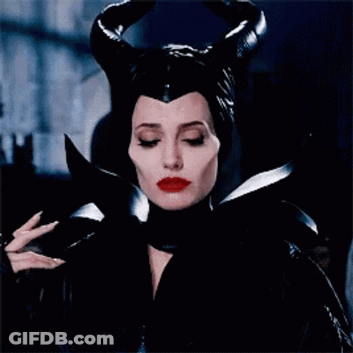 Maleficent Giving Timid Smile GIF