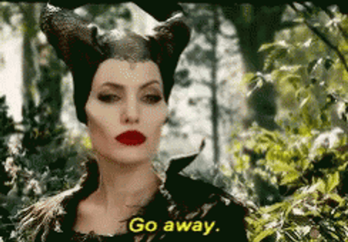 Maleficent Go Away GIF