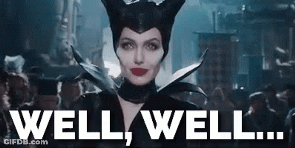 Maleficent Laser Like Stare Well Well GIF