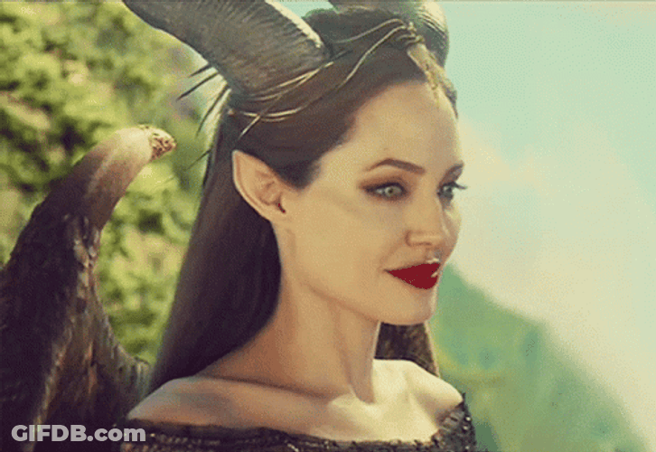 Maleficent Slow Motion Blinking GIF