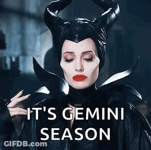 Maleficent Woman With Horns And Red Lips Making Funny Face GIF