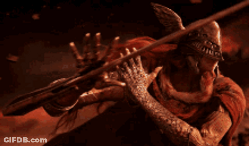 Malenia Preparing To Fight Elden Ring Scene GIF