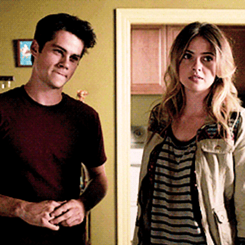 Malia Hale Facing Stiles Stilinski GIF