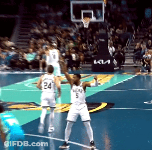Malik Beasley Thug Shaker During Game GIF