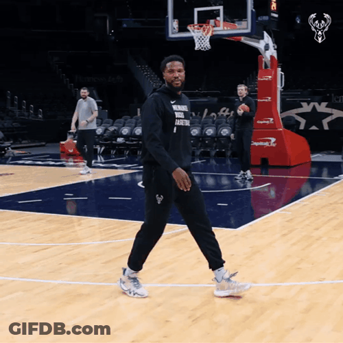 Malik Beasley Thug Shaker In Basketball Court GIF