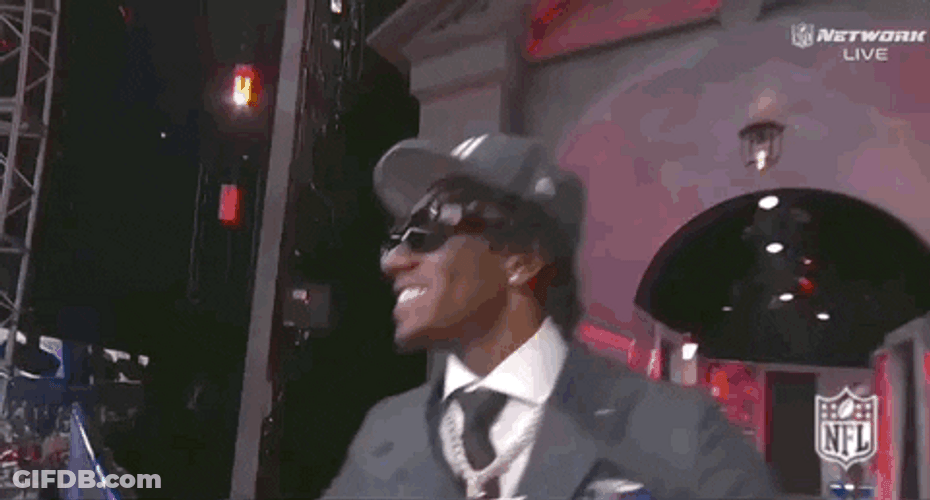 Malik Nabers Entrance For Auto Draft GIF