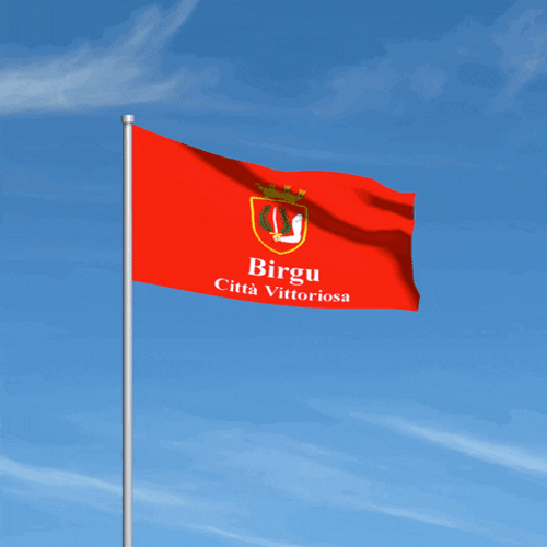 Malta Birgu Flag GIF