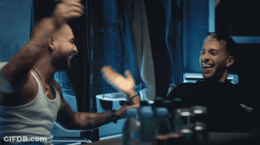 Maluma Hand Shakes With A Friend GIF