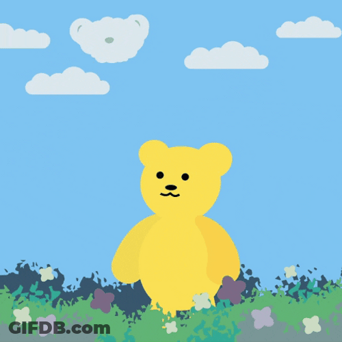 Mama Bear Hug Cartoon Art GIF