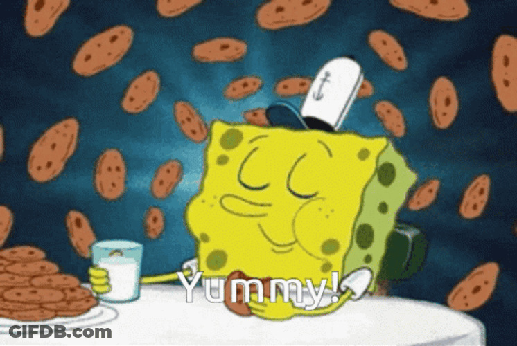 Mama May I Have Cookie SpongeBob Munching GIF