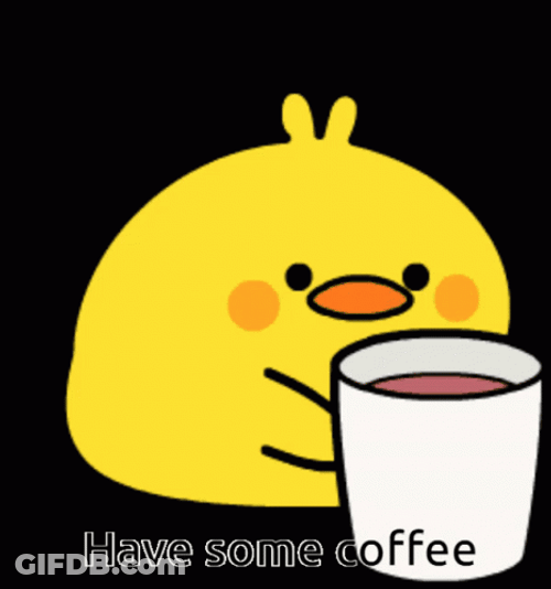 Mame Piyo Coffee Time GIF