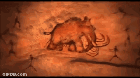 Mammoth Cave Painting With People GIF
