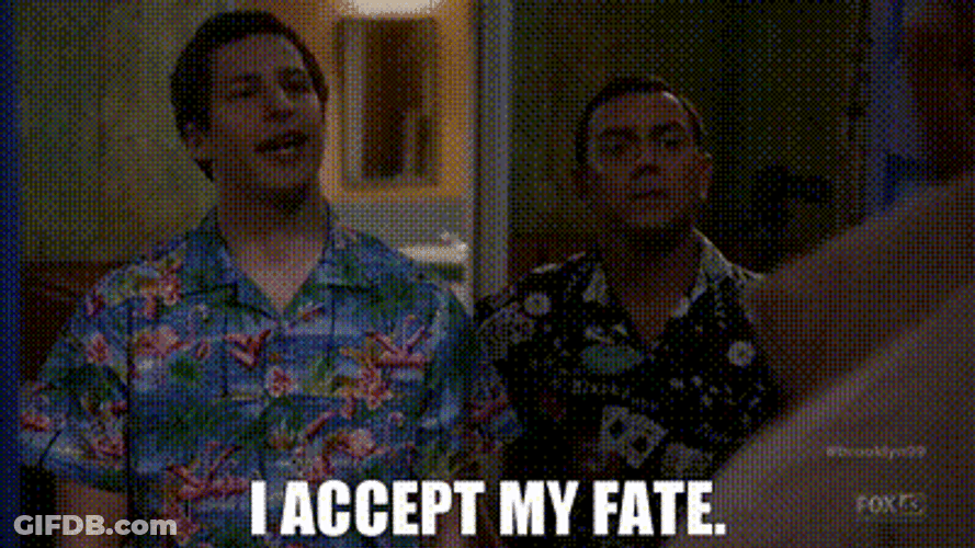 Man Accepting His Own Fate GIF