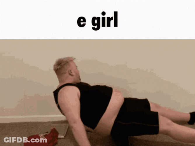 Man Acting Like An Egirl GIF
