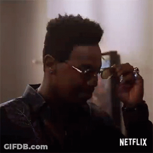 Man Adjusting Glasses GIF