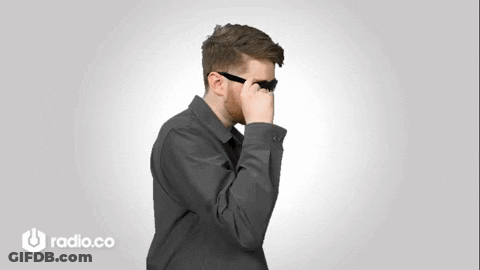 Man Adjusting Sunglasses In Front Of Radio.co GIF