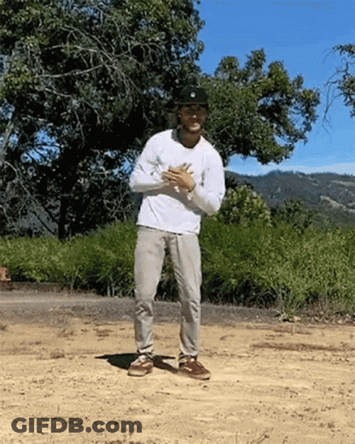 Man Alone Breakdancing GIF