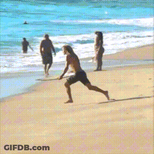 Man Amazing Surfing Tricks At The Beach GIF
