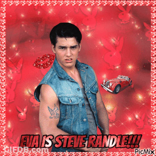 Man Among Playboy Bunnies Eva Is Steve Randle GIF