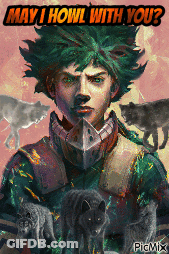 Man Among Wolves Asks May I Howl With You GIF