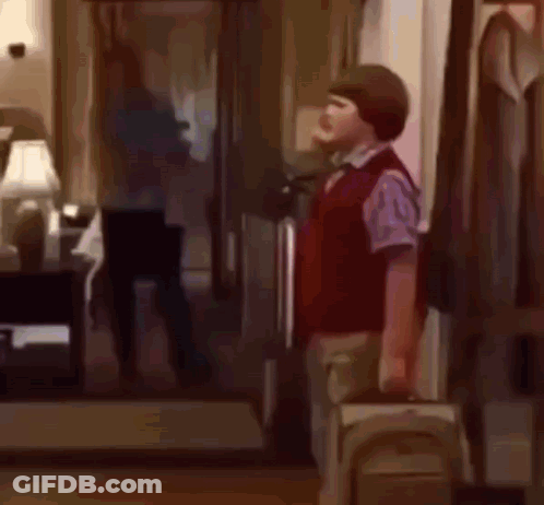 Man And Boy In Living Room Boy Carrying Suitcase GIF