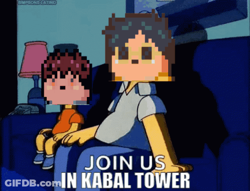 Man And Boy Sitting On Couch Join Us In Kabal Tower GIF