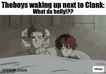 Man And Boy Sleeping In Bed GIF