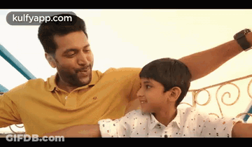 Man And Boy Smiling GIF