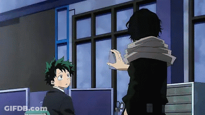 Man And Boy Standing In Office GIF