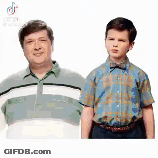 Man And Boy Standing Together GIF