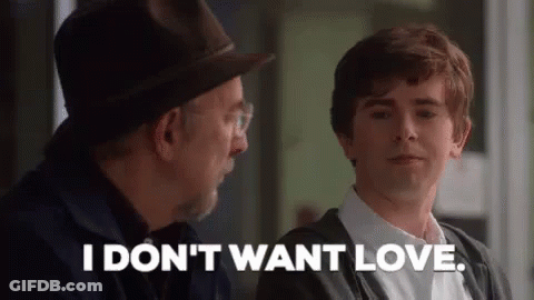 Man And Boy Talking Boy Says I Don't Want Love GIF
