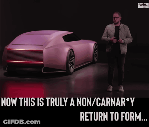 Man And Car Quote Non/Carnar*y Return To Form GIF