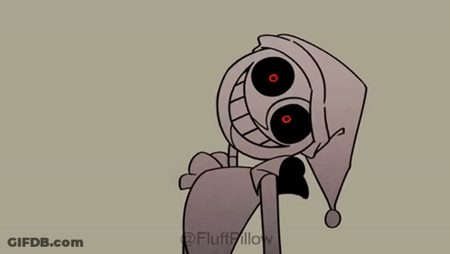 Man And Clown Walking Tightrope GIF