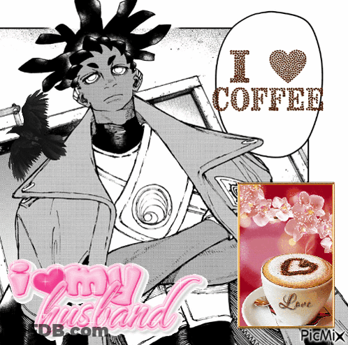 Man And Cup Of Coffee I Love Coffee GIF