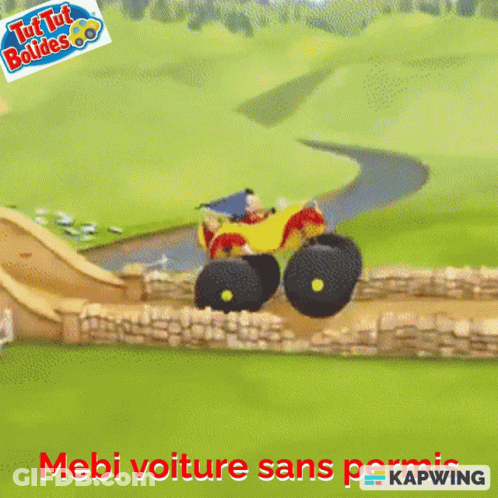 Man And Dog Driving Car Mebi Voiture Sans Permis GIF