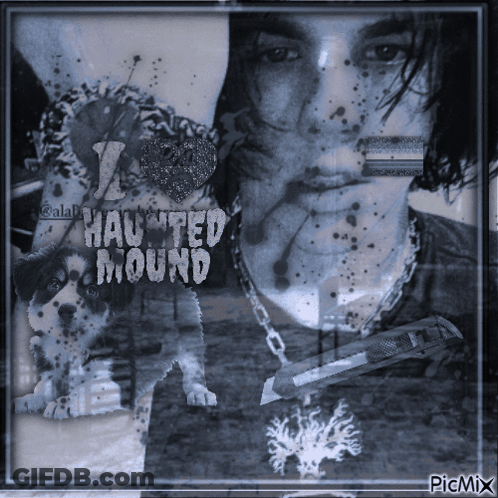 Man And Dog Haunted Mound GIF
