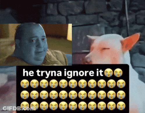 Man And Dog He Tryna Ignore It GIF