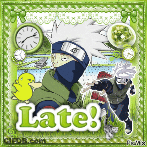 Man And Duck Saying Late GIF