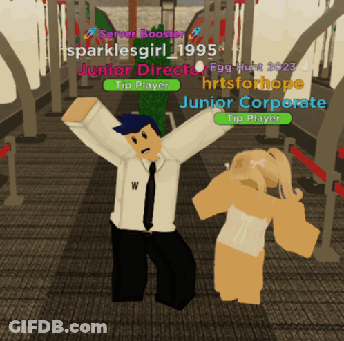 Man And Girl Dancing In Video Game Sparklesgirl 1995 GIF