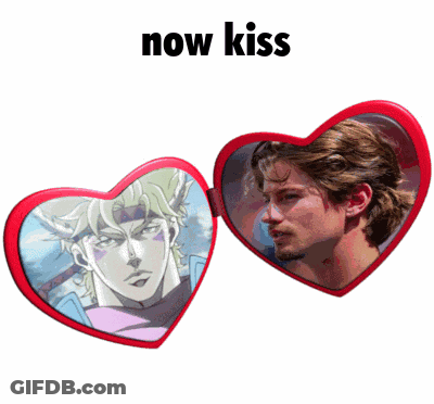 Man And Girl Saying Ok Now Kiss GIF
