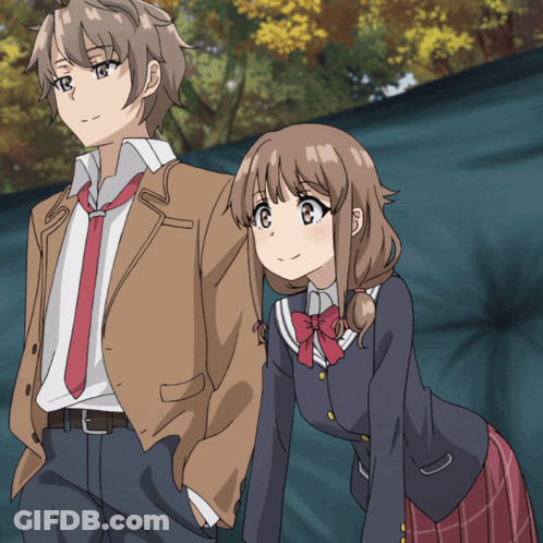 Man And Girl Standing Next To Each Other GIF