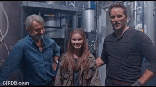 Man And Girl Standing Together GIF