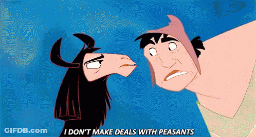 Man And Llama From The Emperor's New Groove Talking GIF