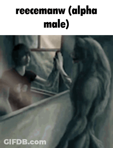Man And Monster Painting Reecemanw GIF