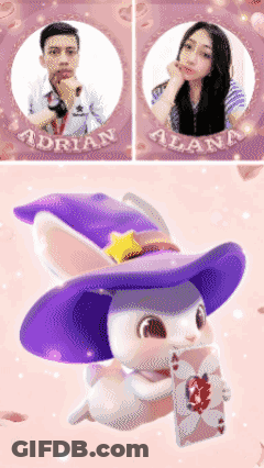 Man And Rabbit Named Alana GIF