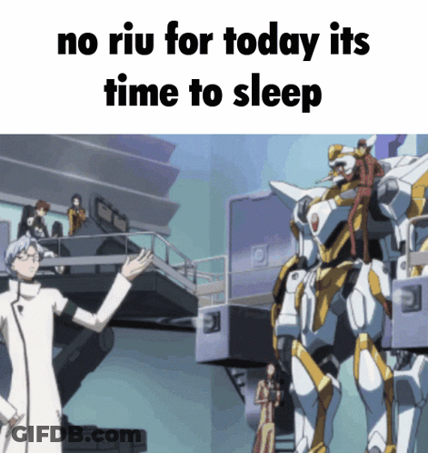 Man And Robot No Riu For Today Its Time To Sleep GIF