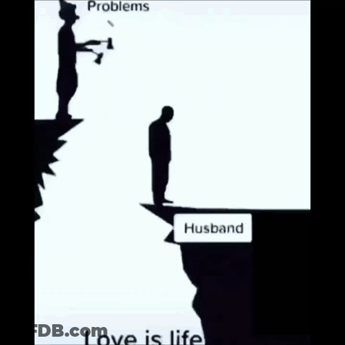 Man And Robot Saying Husband Winston GIF