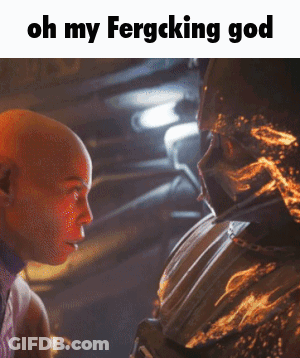 Man And Robot Saying Oh My Fergcking God GIF