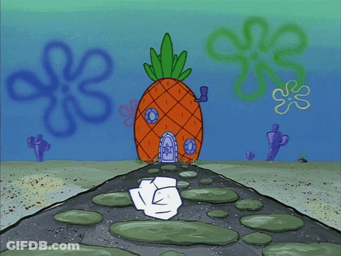 Man And SpongeBob In Boat With Nickelodeon Logo GIF