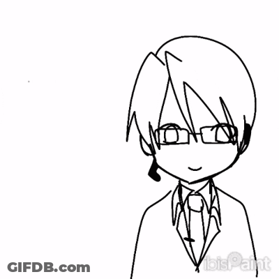 Man And Stick With Ibis Paint GIF